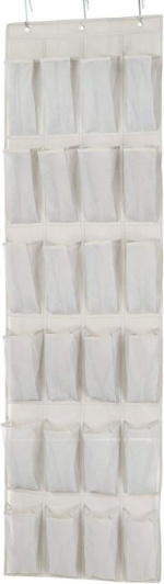 Amazon Basics 24 Pocket Over the Door Shoe Organizer