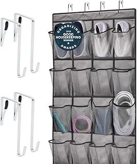 GORILLA GRIP 24 Mesh Pocket Over the Door Shoe Organizer